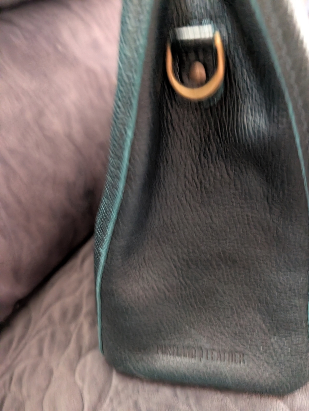 Portland Leather Butterfly Bucket Bag In Boreal Or Lagoon? - Picture 4 of 9